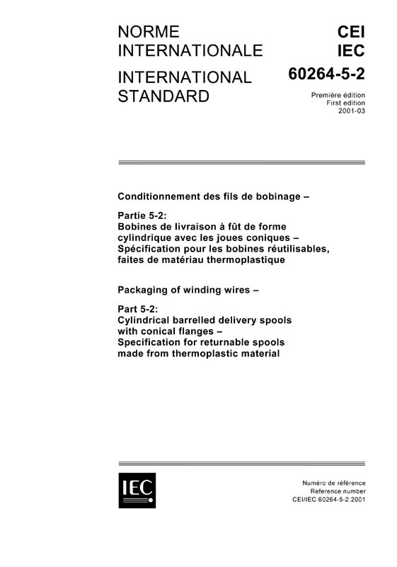 Cover IEC 60264-5-2:2001